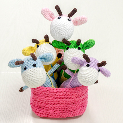 红鹿毛线材料包编织玩偶摆件DIY