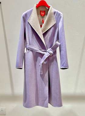 EP高端系列经典款阿里羊绒双面呢大衣EPIIW8319A-14999