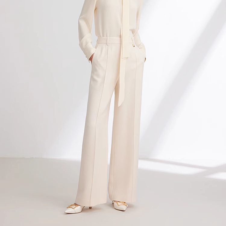 EP春季新品丝毛沉香乔羊毛直筒西装长裤EGJEW6439B-3299