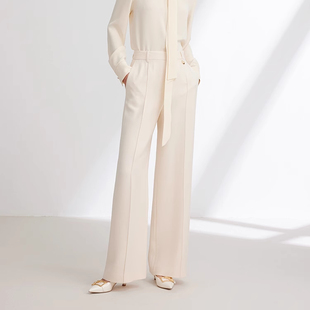 EGJEW6439B EP春季 长裤 丝毛沉香乔羊毛直筒西装 3299 新品