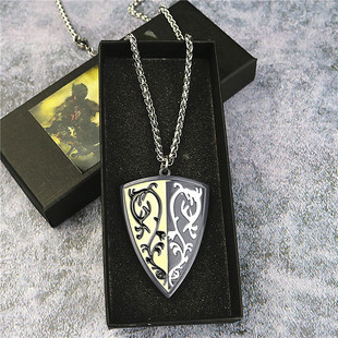 黑暗之魂3项链亚尔特留斯剑金属骑士盾牌挂件赞美太阳吊坠男饰品