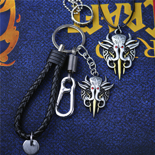 游戏Baldur Gate博德之门3周边克苏鲁钥匙扣灵吸怪章鱼挂件项链