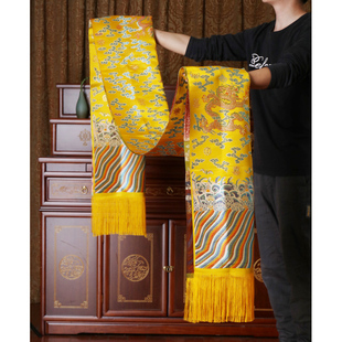 高档哈达藏族饰品加厚祥云五福龙纹蒙古族藏族批量发吉祥喜庆锦缎