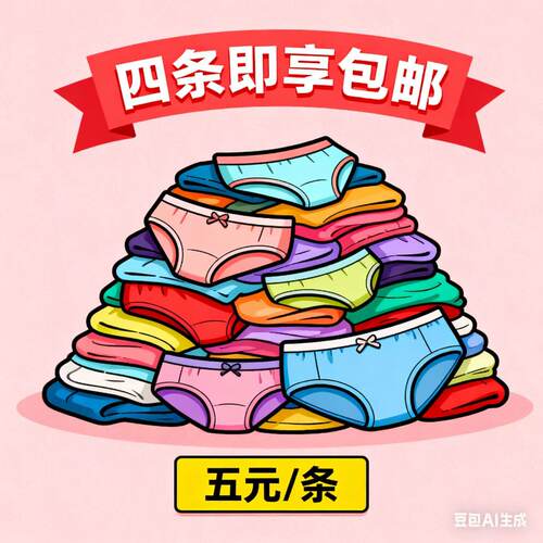 少女内裤清货捡漏超划算5元一条