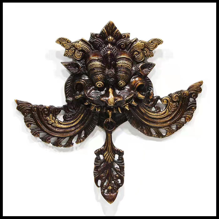 尼泊尔手工铸铜大鹏金丝鸟挂饰 尼泊尔手工铜降魔杵