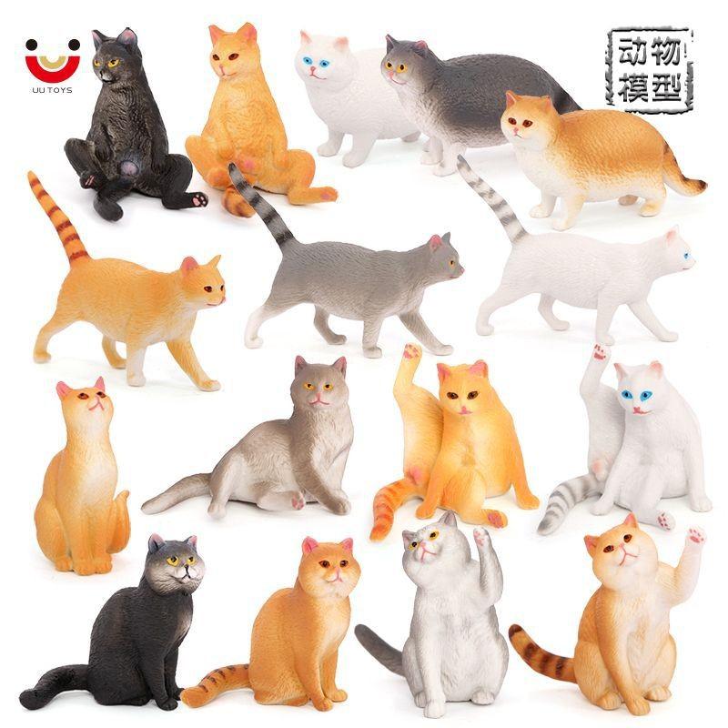 儿童黑白猫肥猫短毛猫动物摆件