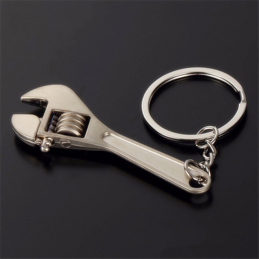 mini tools wrench keychain metal car key ring high quali