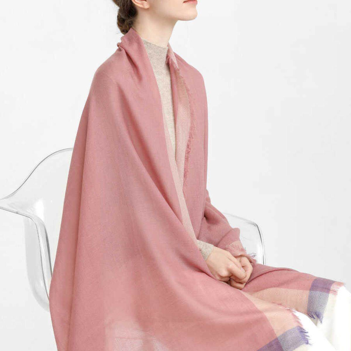 披肩羊毛格子经典女春夏秋冬