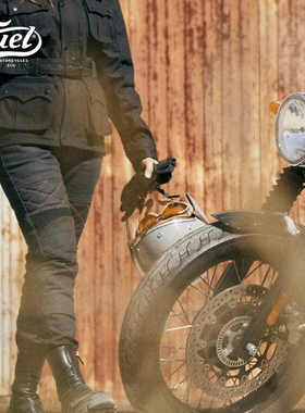 【FUEL攀爬者】军士女骑护具防风防摔拒水耐磨油蜡城市复古骑行裤