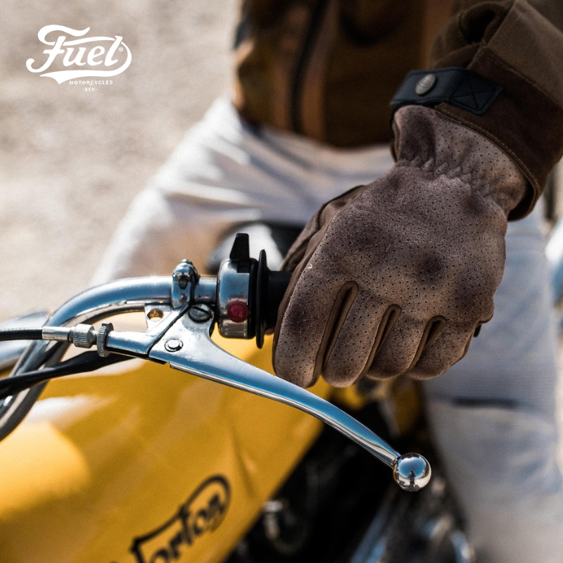 fuel复古骑行手套进口护甲夏季