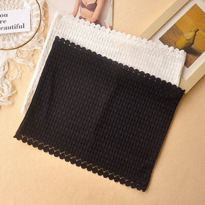 蕾丝防走光无胸垫内搭裹胸抹胸女