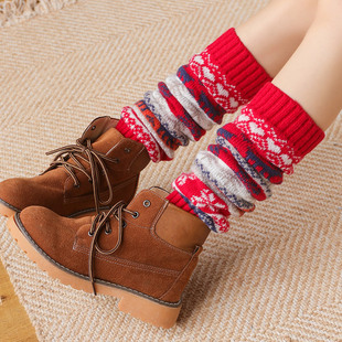 本命年红袜子护腿袜套护脚腕脚套女保暖腿套堆堆袜护脚踝小腿脚脖
