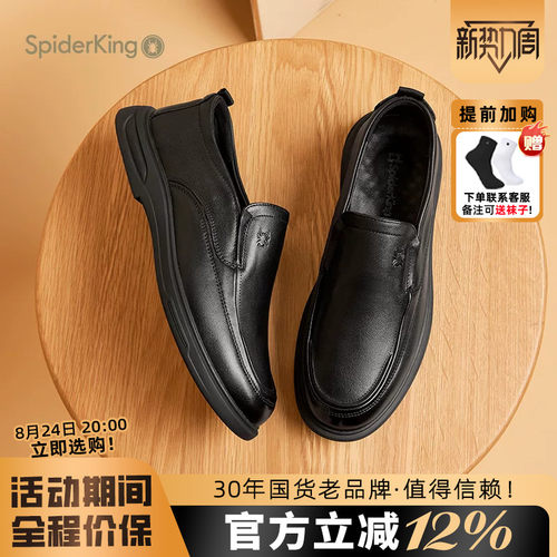 蜘蛛王官方旗舰店正品休闲皮鞋男