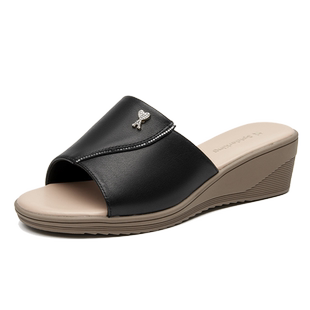 蜘蛛王女鞋官方旗舰店正品2025年夏季新款时尚外穿厚底仙风拖鞋