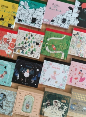 【分装】童话手账和纸宫沢贤治可撕无粘性方形便签 留言卡 唯美