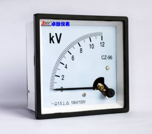 100V 指针式 方形交流电压测量仪表CZ 12KV