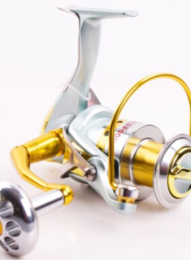 狼王力将LJ2000/3000/4000金属头12轴纺车轮抛竿渔轮海竿 鱼线轮