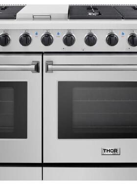 政府补贴thorkitchen美国开放式厨房48英寸天燃气烤箱集成多眼灶