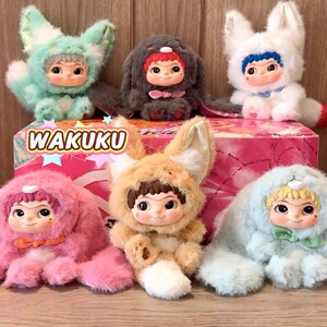 正版WAKUKU二代捣蛋日记毛绒挂件