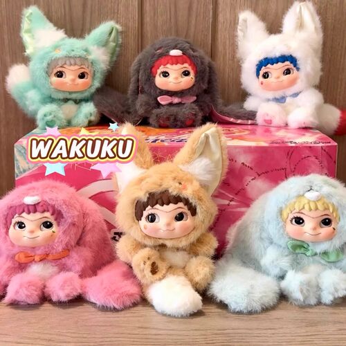 正版WAKUKU二代捣蛋日记毛绒挂件