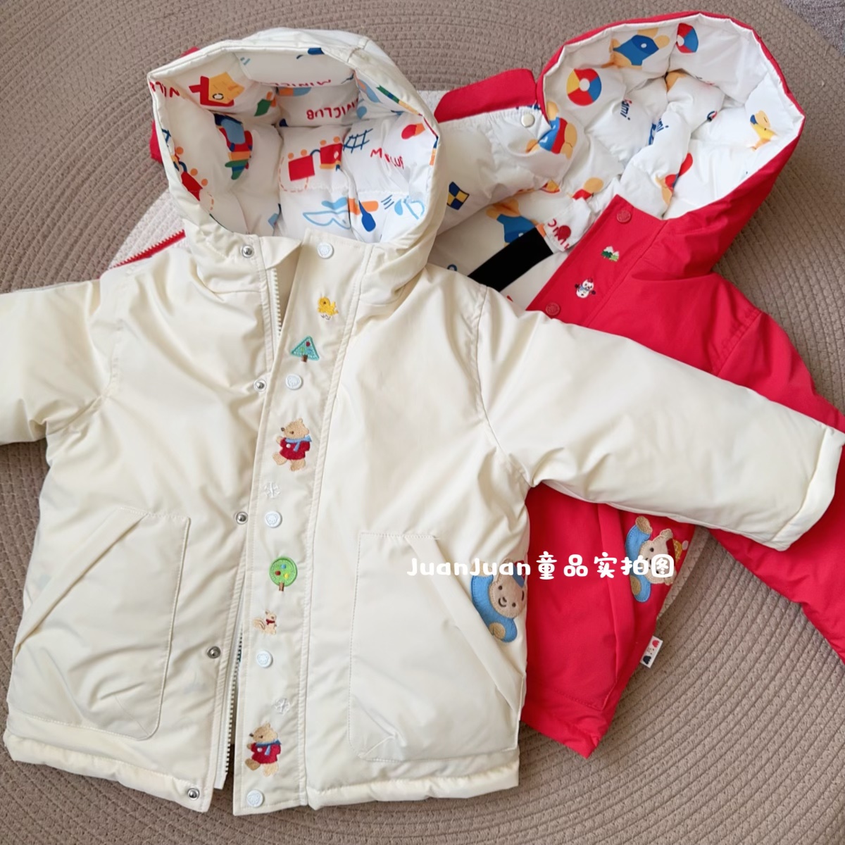 F熊两穿羽绒外套厚款羽绒服保暖