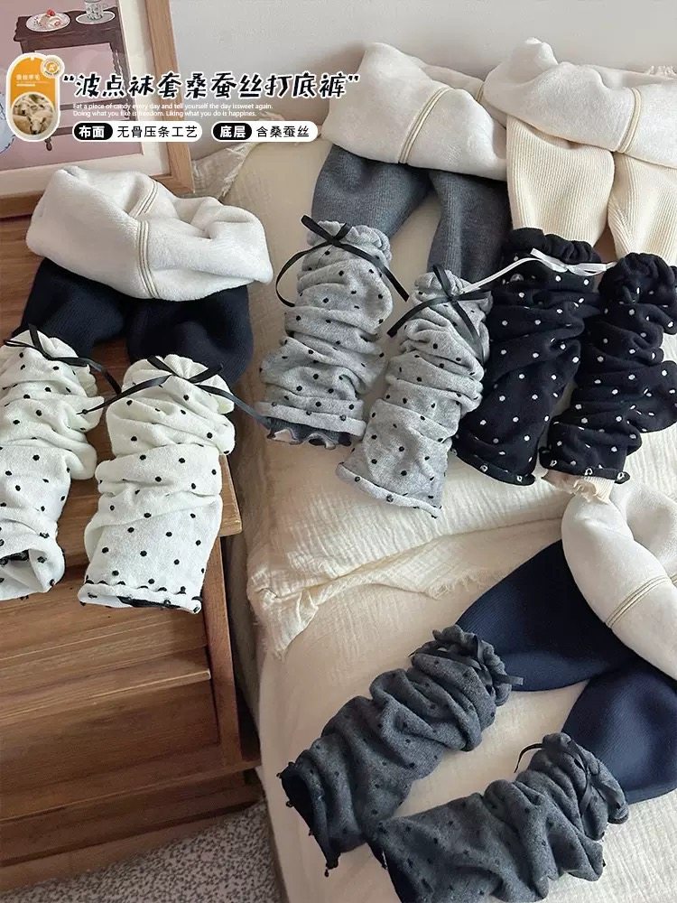 600g含桑蚕丝无骨压条暖绒女童加绒加厚打底裤子冬一体绒堆堆袜裤,童装/婴儿装/亲子装,裤子,淘宝优惠券,粉丝福利购,淘宝优惠卷