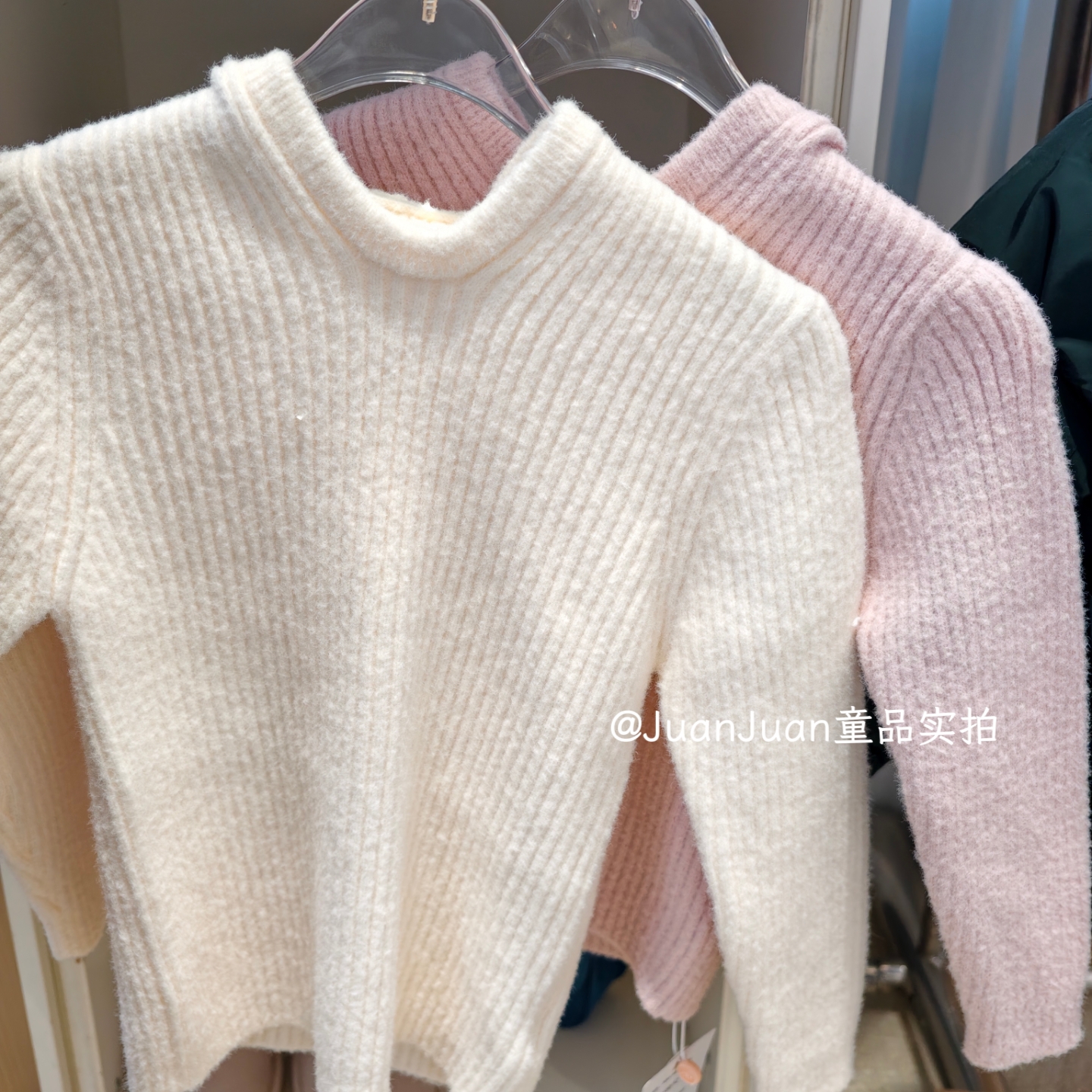 雪芙绒糯糯衣打底连帽纯色女童秋冬保暖好看的内搭秋冬款日系女孩