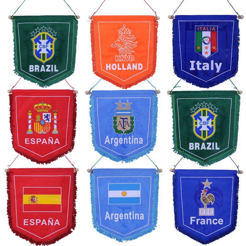 2024欧洲杯装饰品德国意大利西班牙葡萄牙荷兰足球队旗交换旗吊旗-封面