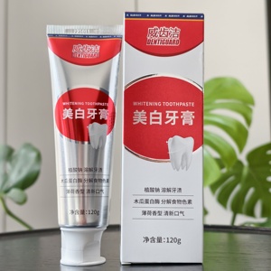 ALDI奥乐齐威齿洁美白牙膏120g清新口气去黄去口臭牙渍清洁薄荷味