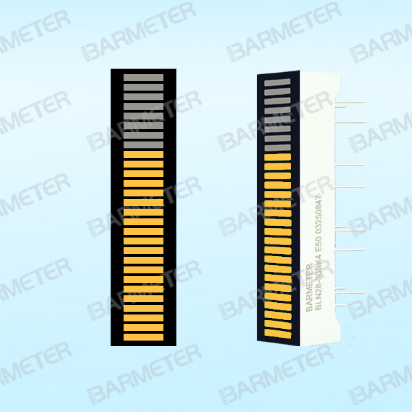 BL28-3005S 适用与音频设备显示器件28段黄色LED光柱显示器件