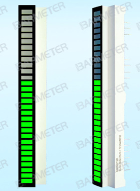 BL30-6605S 厂家直销 30段66mm长 翠绿色LED光柱显示器件