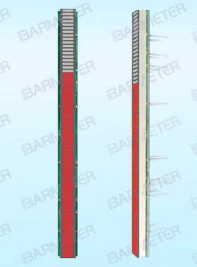BL64-1005M厂家直销 64段100mm长 红色LED光柱显示器件