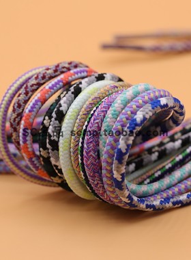 RELACORE鞋带适配aj1mid紫金Legacy 312湖人黑紫色空军一号鞋带绳