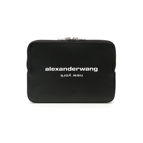Alexander Wang亚历山大王羊皮经典徽标手拿包【正品现货】