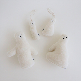 现货 IDEE日本限定皆川氏小雪人毛绒挂件摆件玩偶 正品