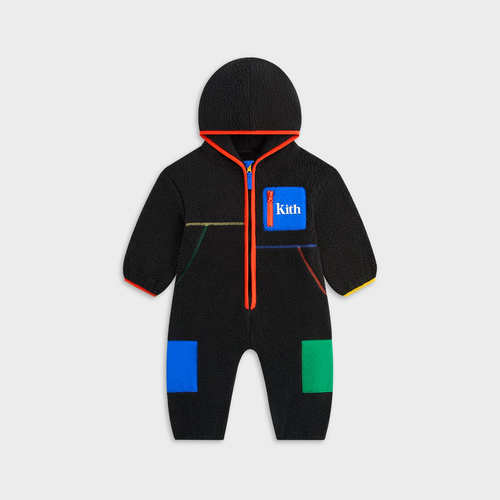 Kith Baby婴童装羊羔绒安东尼长袖连帽连体衣爬爬服｜正品现货