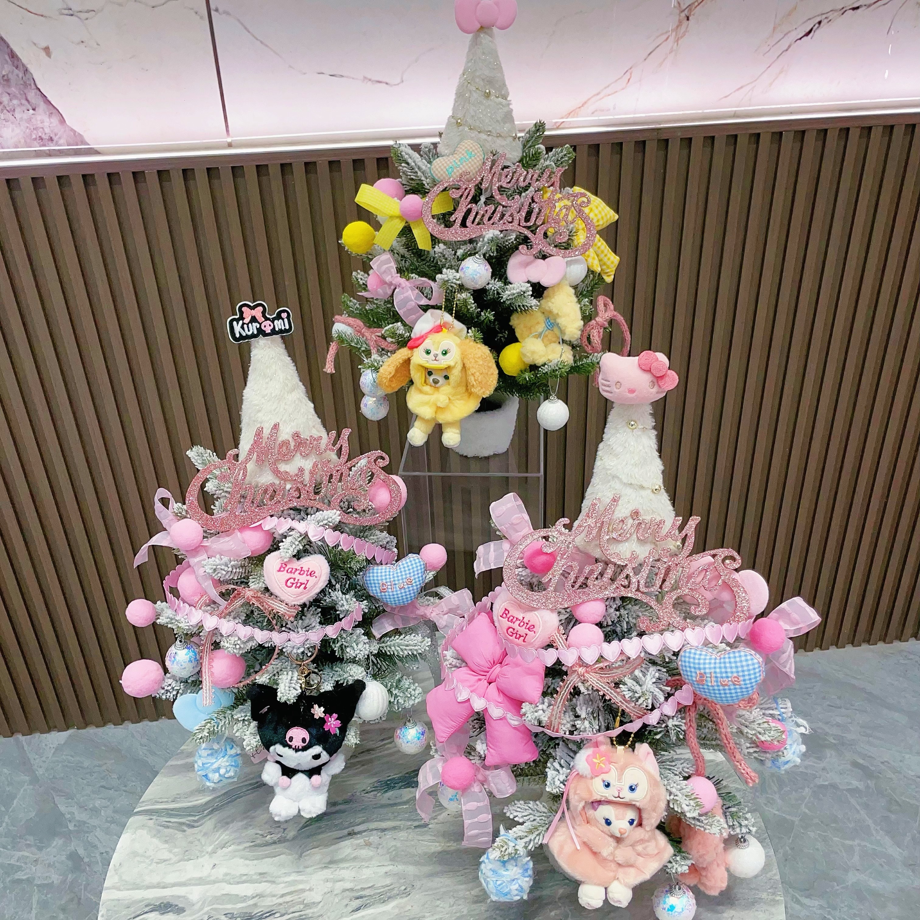 三丽鸥HelloKitty库洛米圣诞树平安夜圣诞节礼物桌面摆件送女朋友