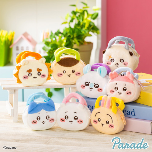 chiikawa毛绒小提包耳机包零钱包