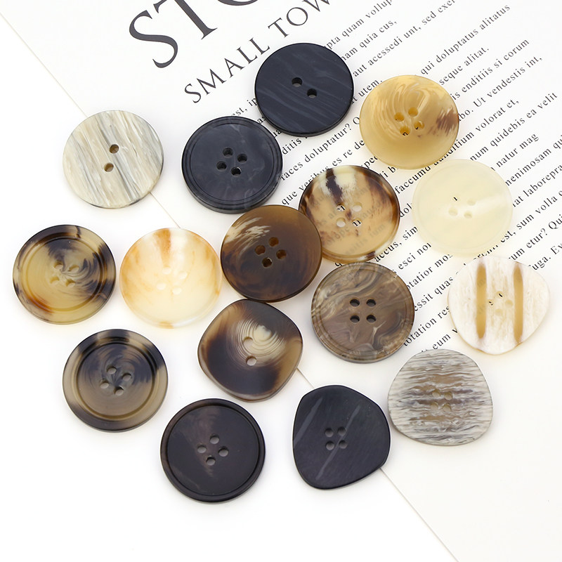 高档圆形树脂毛呢大衣扣子女士风衣纽扣男女西装裤子钮扣四眼百搭,居家布艺,纽扣,淘宝优惠券,粉丝福利购,淘宝优惠卷