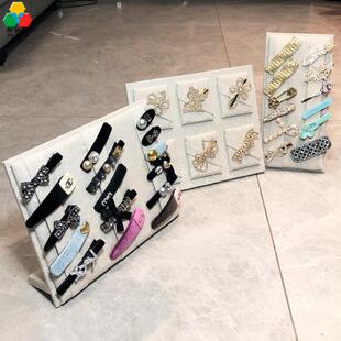 高端加厚立体一字发夹展示架头饰发卡首饰板家用摆摊饰品陈列收纳