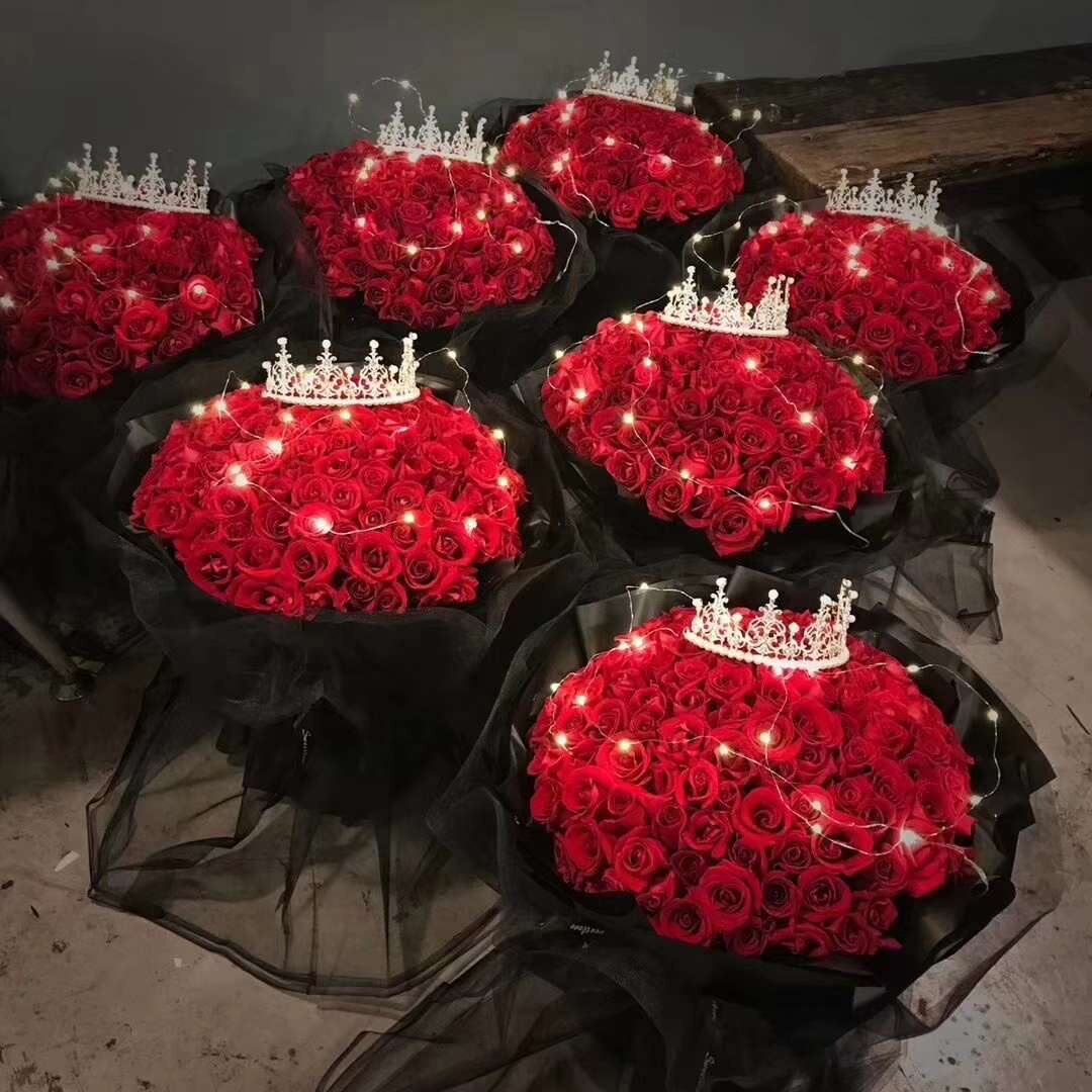 【南宁1小时专送】生日鲜花99支红玫瑰同城鲜花配送南宁鲜花店