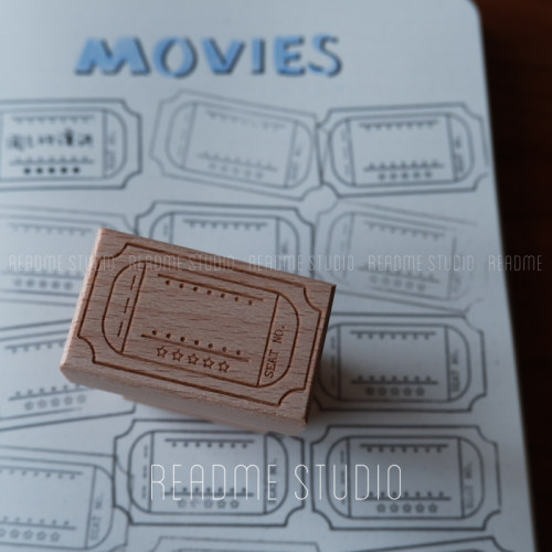 【现货】电影 CINEMA 复古电影票 观影记录印章 片单bujo高清印章