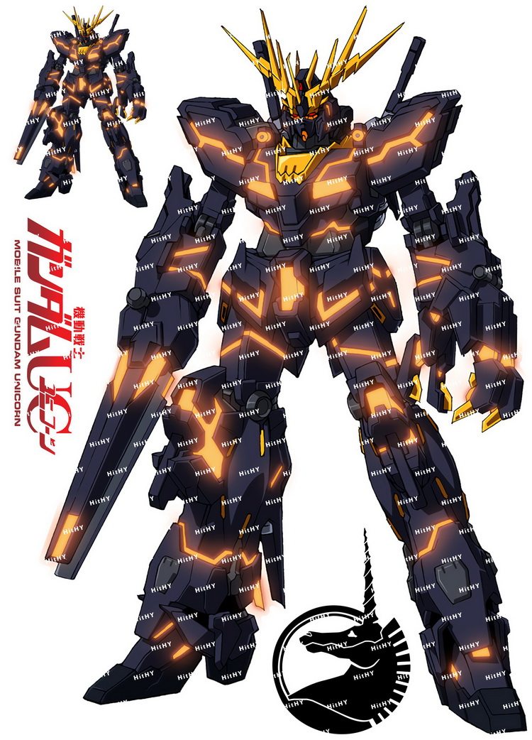 小号f0083-31高达gundam独角兽卡通动漫电脑杯汽车旅行拉杆箱贴纸