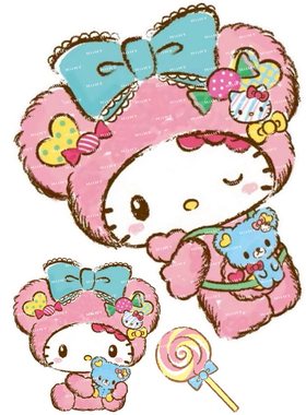 HELLOKITTY三丽鸥贴纸可爱动漫