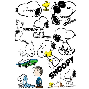 中号F0003-01史路比snoopy-卡通动漫笔记本电脑旅行箱贴纸防水