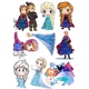 中号F0002 02冰雪奇缘Frozen迪士尼公主卡通动漫旅行箱贴纸防水