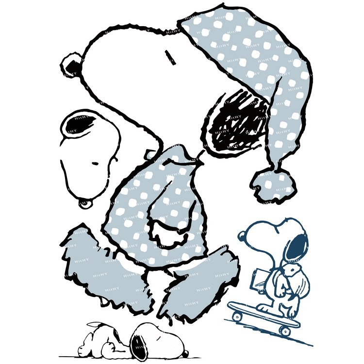 中号F0003-14snoopy史努比动漫笔记本电脑吉他手机旅行拉杆箱贴纸