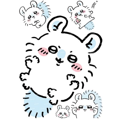 chiikawa乌萨奇大张行李箱贴纸