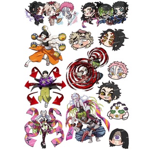 鬼灭之刃上弦之鬼猗窝座动漫笔记本电脑头盔电动车旅行行李箱贴纸