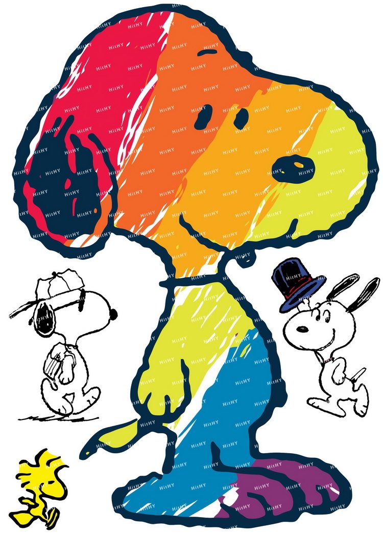 小号f0003-11snoopy史努比动漫笔记本电脑吉他手机旅行拉杆箱贴纸